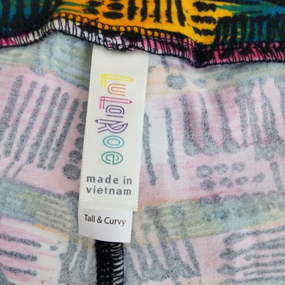 Lularoe TC Legging Women Plus Tall Curvy Pink NWOT - Picture 6 of 6